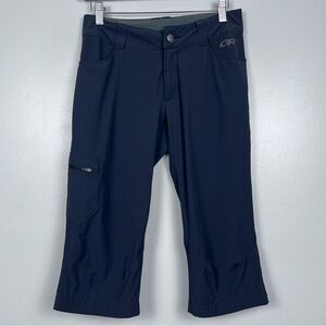 Outdoor Research Women's Ferrosi Gray Drawstring Capri Pants 269194 Size 4 Hike